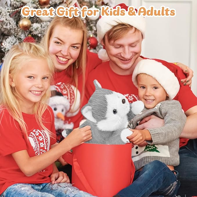 19Inch 3 Pounds Dog Weighted Stuffed Animals, Cute Realistic Puppy Stuffed Animal, Sensory Comfort Plush Throw Pillow Toy, Dog Plush Gift for Adults Kids Youth-PawvioPets