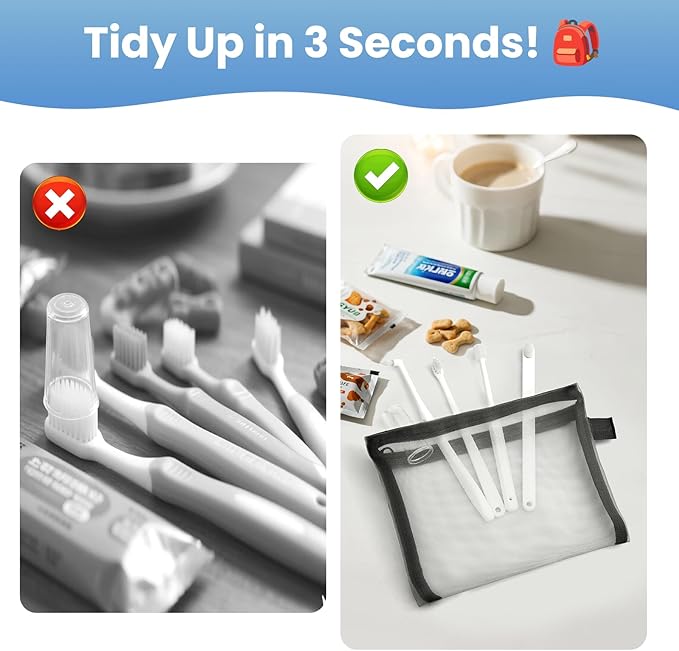 Dog Toothbrush Kit for Small Dogs - Puppy Tooth Brushing Kit with Finger Toothbrush & Soft Bristles, Dental Care Teeth Cleaning Set for Dogs and Cats-PawvioPets