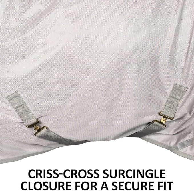 Dura-Tech RipGuard Adjusta-Fit Horse Fly Sheets | Self-Repairing Durability | Enhanced UV & Insect Protection | Ideal for All Horse Breeds-PawvioPets