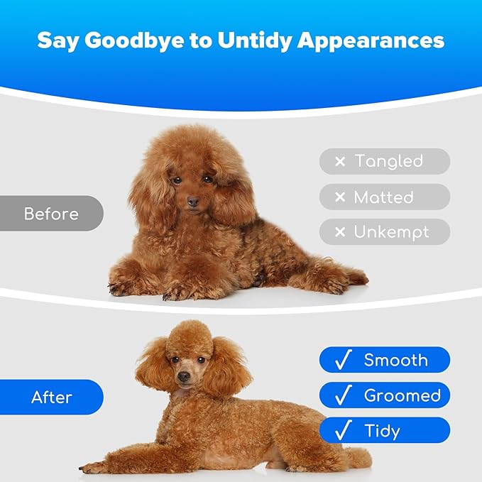 Dog Grooming Kit & Dog Hair Vacuum,15000 Pa Powerful Suction, Pet Grooming Vacuum Removes 99% Pet Hair, Includes Clippers, Brush, Nail Trimmer Grinder, Stainless Steel-PawvioPets