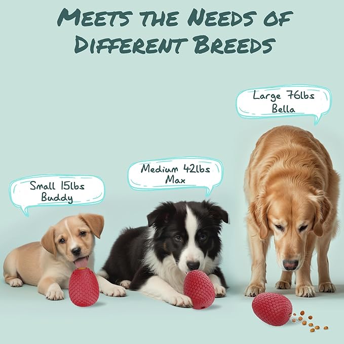 Enrichment Frozen Treat Toy for Dogs - 2-in-1 Dog Licking Toy & Dispensing Dog Puzzle Toy, Fillable Rubber Interactive Toy, Keeps Them Busy, Reduces Anxiety, Safe & Easy to Clean Red-PawvioPets