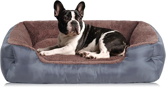 Small Dog Bed, Soft Breathable Dog Bed Machine Washable, Pet Bed with Anti-Slip Bottom-PawvioPets