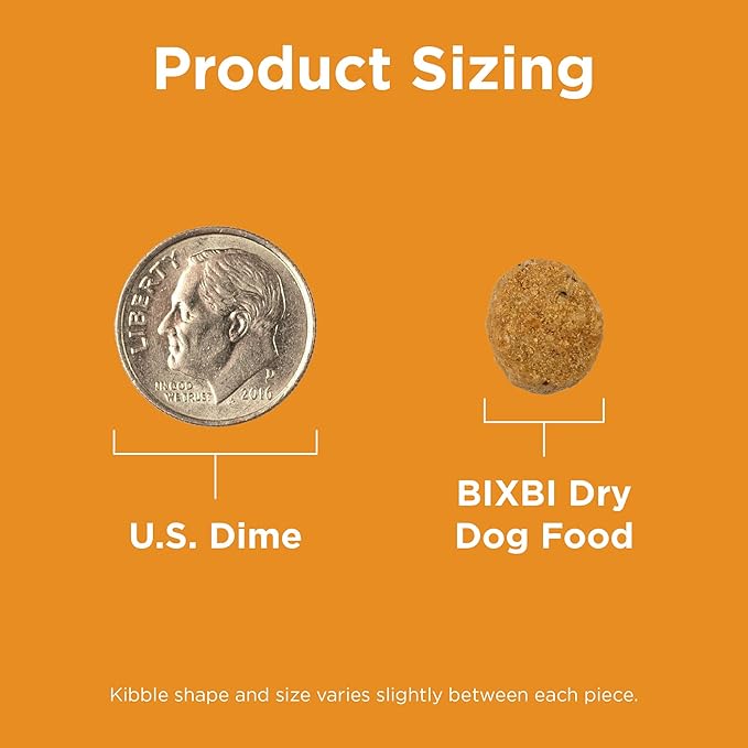 BIXBI Rawbble Dry Dog Food, Chicken, 4 lbs - USA Made with Fresh Meat - No Meat Meal & No Corn, Soy or Wheat - Freeze Dried Raw Coated Dog Food - Minimally Processed for Superior Digestibility-PawvioPets