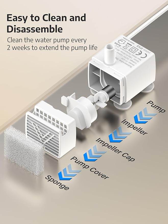 3.4Gal Dog Water Fountain for Large Dogs, Extra Large Stainless Steel Pet Water Fountain, Round Dog Water Bowl Dispenser with Metal Handle, Water Level Window for Multi Pet Home(Water Pump)-PawvioPets