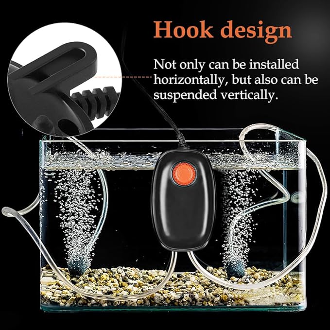 FEDOUR 4W/5W/8W Aquarium Corded Electric Air Pump, 96GPH/160GPH/256GPH Dual Outlets 4 Outlets Oxygen Pump, Ultra Quiet Aquarium Bubbler for up to 300 Gallon Fish and Turtle Tank-PawvioPets