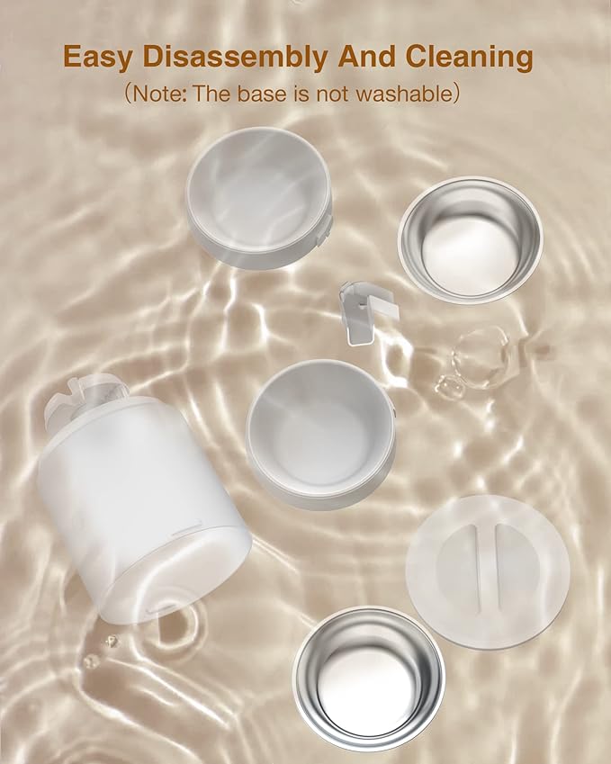 Automatic Cat Feeder for 2 Cats - Cat Food Dispenser with Double Bowls 6L, 10S Voice Recorder Programmable Timed Cat Feeder up to 6 Meals per Day-PawvioPets