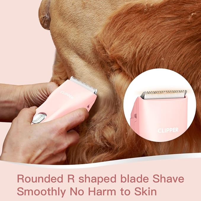 Dog Cat Home Hair Waterproof Clipper Portable Electric USB Rechargeable Pet Grooming Tools Low Noise Shaver Cordless Trimmer for Small and Large Pets-PawvioPets