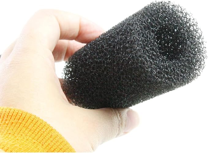 AQUANEAT 12-Pack Pre-Filter Sponge for Aquarium Shrimp Fry Fish Tank Filter 0.8 Inch Intake, Replacement Foam Cover-PawvioPets