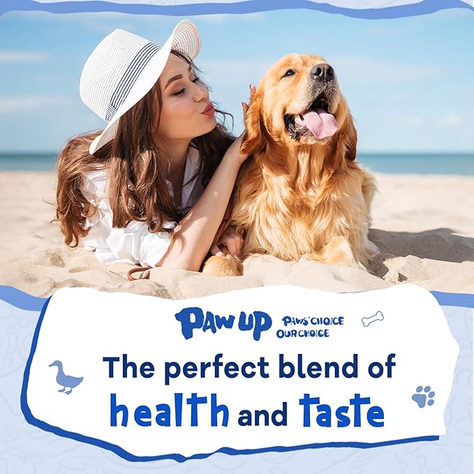 Cod Skin Dog Treats with Duck Dog Snacks High Protein and Omega-3, Natural Dog Chews w/Taurine, 12.5 oz-PawvioPets