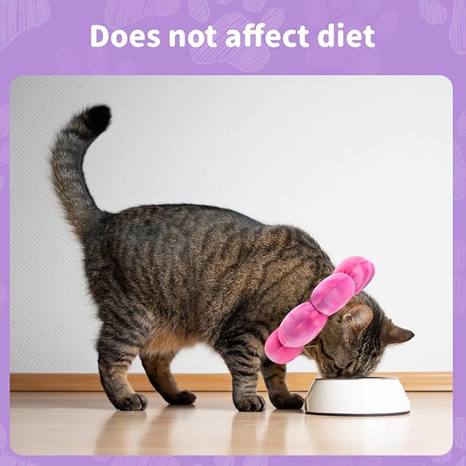 Dog Cat Surgical Recovery Cone, Pet Protective Collar, Soft Neck Cone to Stop Licking Wound for Cats & Kittens, Small Dogs After Surgery-PawvioPets