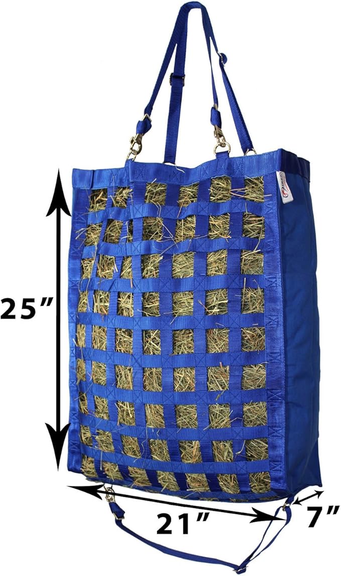 Derby Originals Front Web Slow Feeder Horse Hay Bag Super Tough Bottom with 6 Month Warranty-PawvioPets