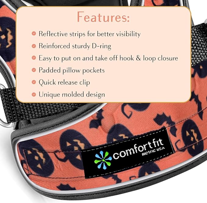 Comfort Fit Dog Harness – Adjustable No-Pull Vest for Small, Medium & Large Dogs – Soft Padded Step-in Design for Easy Control – Ideal for Walking, Running & Training – All-Weather Premium Dog Vest-PawvioPets