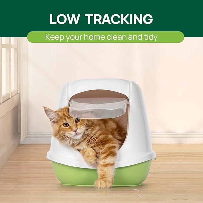 18lbs Mixed Tofu Cat Litter Clumping, Low Dust, Lightweight, Ultra Absorbent and Fast Drying, Natural Pea Husk Bentonite Kitty Litter (9lbs×2bags)-PawvioPets