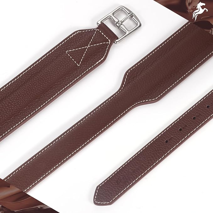 Jeereal Stability Stirrup Leathers with Strong Nylon Core for Equestrian Riding Wide Body English Stirrup Leathers-PawvioPets