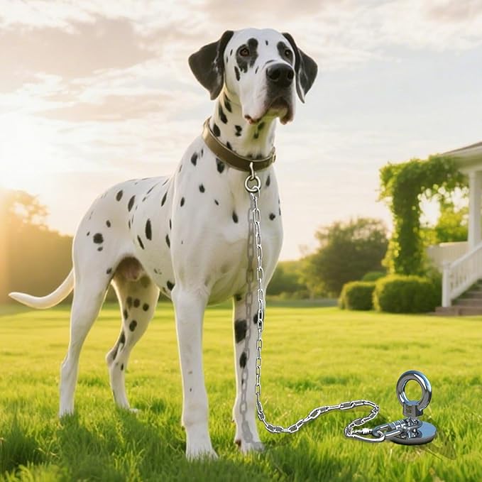 Dog Tie Out Stake for Yard,(up to 300lbs),360° Swivel Dog Run Anchor,Use Any Tie Out Cable or Yard Leash- Outdoor Camping(Anchor Only)-PawvioPets