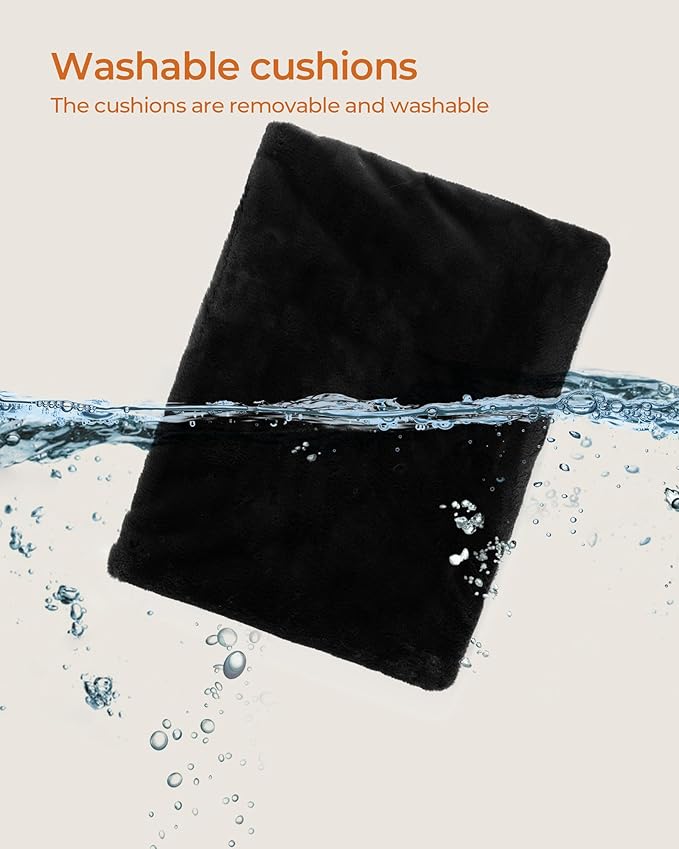 FourFurPets 26.7in Cat Tree Tower Condo, Cat Scratch Posts for Indoor Cats, Big Plate, Three 23.6in Full Sisal Scratching Posts, Black-PawvioPets