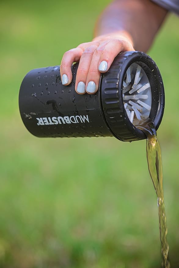 Dexas Medium Dog Paw Cleaner, Matte Black - Premium Quality Pet Supplies and Dog Accessories - Easy to Use and Clean MudBuster for Dogs - Patented Product - BPA Free-PawvioPets