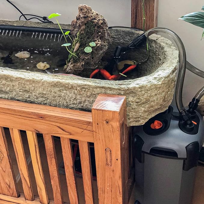 Aquarium Canister Filter with 3 Media Trays Spray Bar External Canister Filter for Large Fish Tank and Aquariums, 1200F - 317GPH-PawvioPets