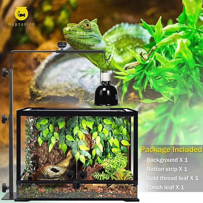 43 Gallon Professional Glass Terrarium 24"x18"x24" Durable Reptile Habitat Tank with Heat Resistant Aluminum Alloy Frame, Dual Front Swinging Doors for no Jam by Sand and Other Debris-PawvioPets