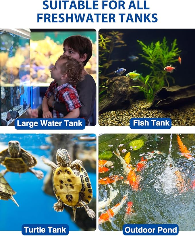 fishkeeper 800W Submersible Aquarium Heater – Ultra-Safe Digital Fish Tank Heater for 80-230 Gallon, Leaving Water Auto Power-Off, PID Intelligent Fast Heating, 59°F-93°F Accurate Temperature Control-PawvioPets