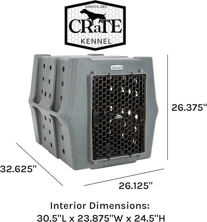 Dakota 283 Crate - Canine Rough and Tough Economy Kennel (Orange, Intermediate)-PawvioPets