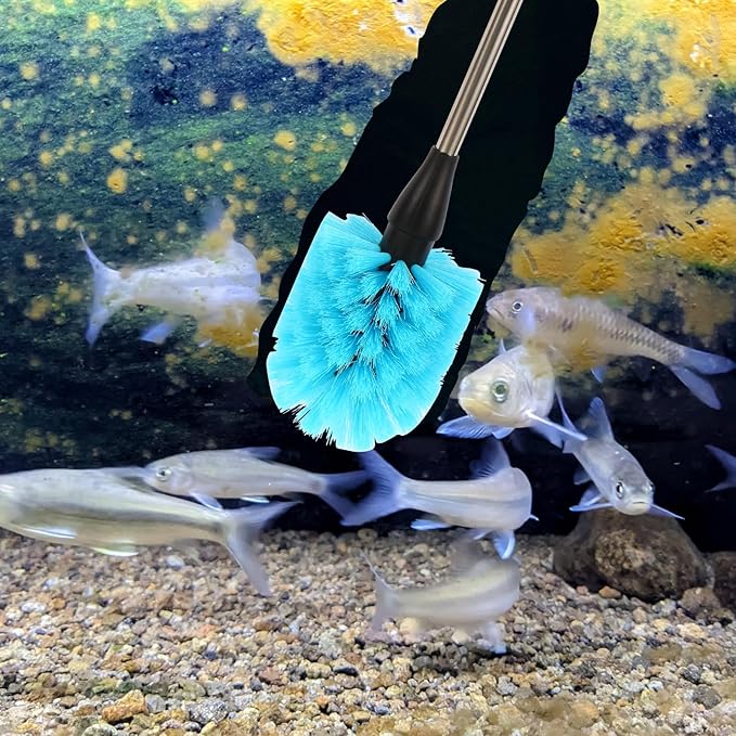 11 in 1 Fish Tank Aquarium Cleaning Brush Kit,Aquarium brushSutiable for Acrylic Fish Tank, and Plastic Fish Tank,Glass Fish Tank,Non Rusting,Fish Tank Cleaning Tools-PawvioPets