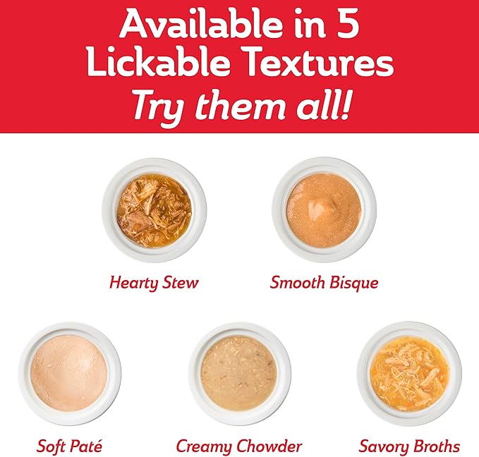 Delectables Senior Stew & Bisque Lickable Wet Cat Treats Variety Pack-PawvioPets