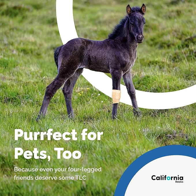 California Basics - 8 Pack - Self Adhesive Bandage Wraps - 3 Inch by 5 Yards Non Woven Self Adhesive Bandage Wrap, Brown Athletic Tape for Wrist, Hand & Ankle Wrap, Premium-Grade Medical Bandage Tape-PawvioPets