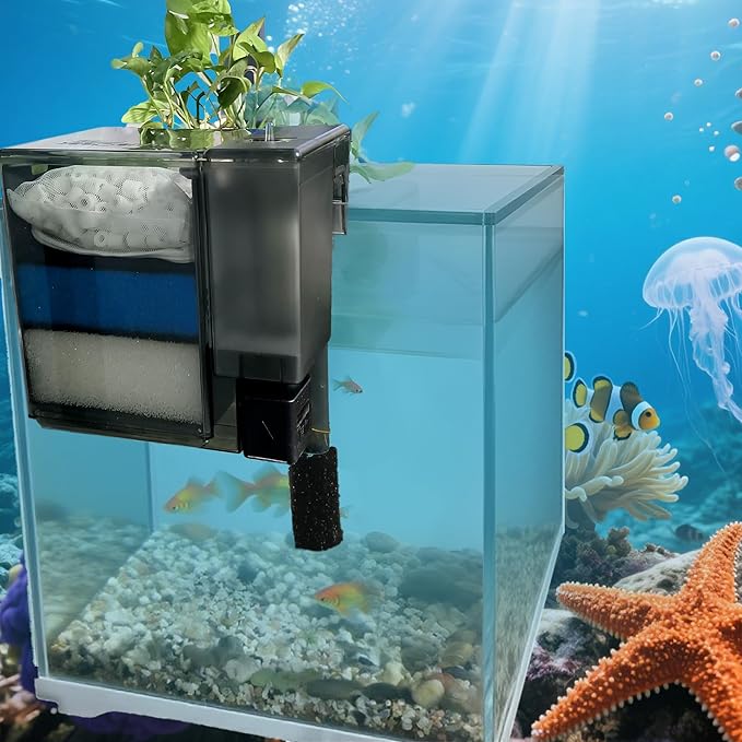 2 Sets of Upgraded Three-Stage Filtration Fish Tank Filter for AquaClear 70 Power Filter, 2 Set of Replacement Maintenance Kit for Fish Tank Filter for 40- to 70-Gallon Aquariums-PawvioPets