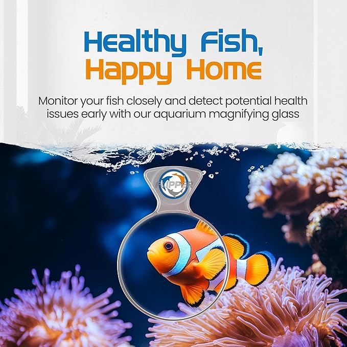 FL!PPER Flipper DeepSee Viewer MAX 5" Coral and Fish Magnifier for Reef Tank and Freshwater Aquarium Photography and Videography - Magnetic Magnifying Glass-PawvioPets