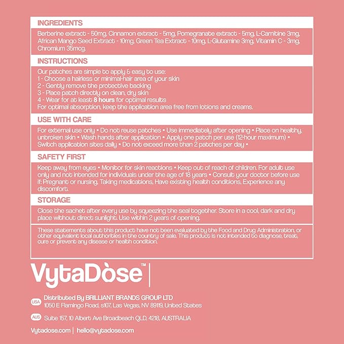 GLP1 Patches | 5X Stronger Formula | 12 Hour Extended Hunger Support | Berberine, Pomegranate, Green Tea, L-Glutamine | New & Improved Kind of GLP-1 Patches | 30 Count-PawvioPets