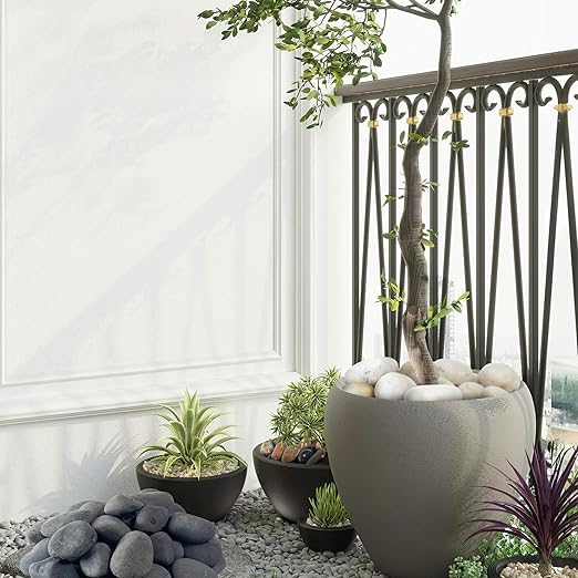 40lbs Large River Rocks for Landscaping, 2-3 Inch Big Black Pebbles, Hand-Picked Premium Stones for Garden Design, Fish Tank, Flower Pots, Pathways and Backyard-PawvioPets