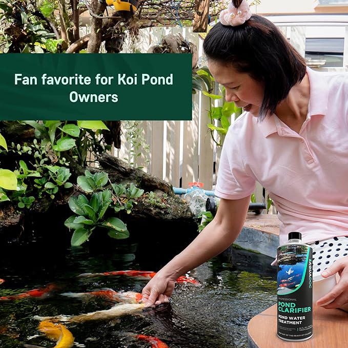 AquaDoc Pond Water Clarifier 32oz – Enzyme-Based Treatment for Koi and Fish Ponds – Helps Clear Cloudy Water and Reduce Sludge-PawvioPets