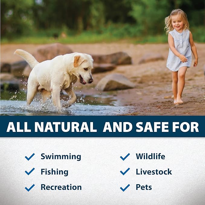 Airmax PondClear Liquid Bacteria for Lakes, Ponds & Water Garden Treatments, Natural Bio Clarifier & Cleaner for Crystal Clear Water, Remove Nutrients & Noxious Odor, Fish, Pet & Plant Safe, 1 Gallon-PawvioPets