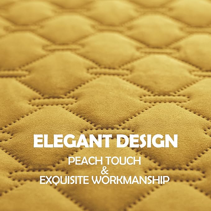 gogobunny 100% Double Sided Waterproof Dog Blanket Soft Pet Bed Cover Reversible Protect Furniture Couch Sofa Car for Puppy Cat Kids (Dark Yellow/Light Yellow, 30x80 Inch (Pack of 1))-PawvioPets