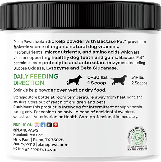 Dog Teeth Cleaning Powder - Plaque and Tartar Remover - Dental Powder with Bactase PET - Breath Freshener for Overall Dental Care - Supports Mouth, Teeth, and Gum Health for All Ages and Sizes-PawvioPets
