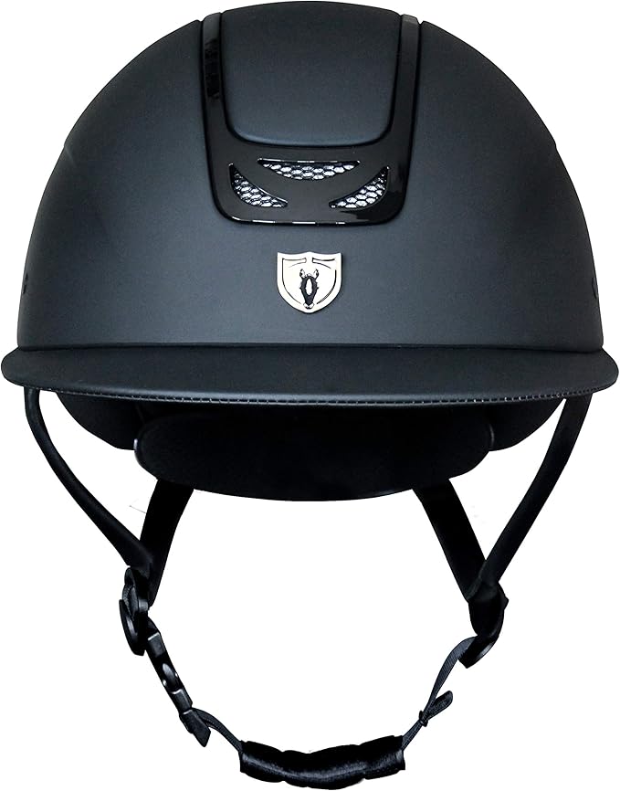 TIPPERARY EQUESTRIAN Horse Riding Helmet - Royal Wide Brim - English Style Protective Horseback Riding Apparel - Safety Helmet with Cooling Ventilation-PawvioPets