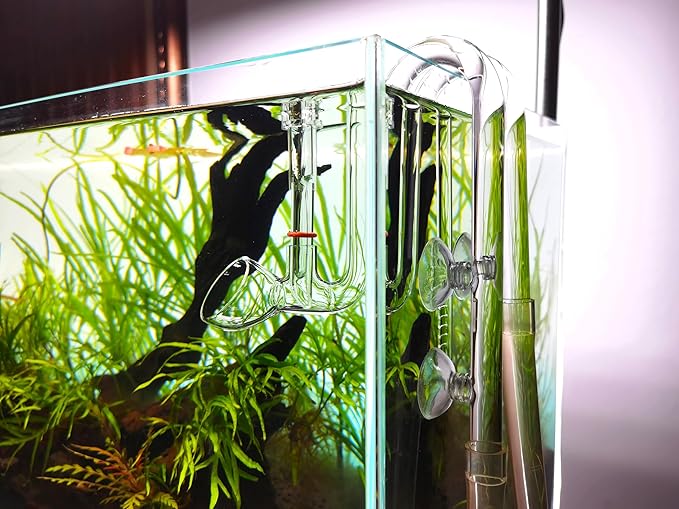 Glass Lily Pipe Set Outflow with Surface Skimmer & Multi-Level Water Intake (20mm for 19/25mm (3/4'' i.d.) tubing)-PawvioPets