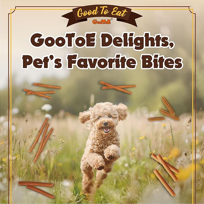 Gootoe Chicken Dog Treats – Chicken Sticks 1.5 lb – All Natural, Grain-Free, Low Fat, Premium Training Chews, Healthy & Easily Digestible-PawvioPets