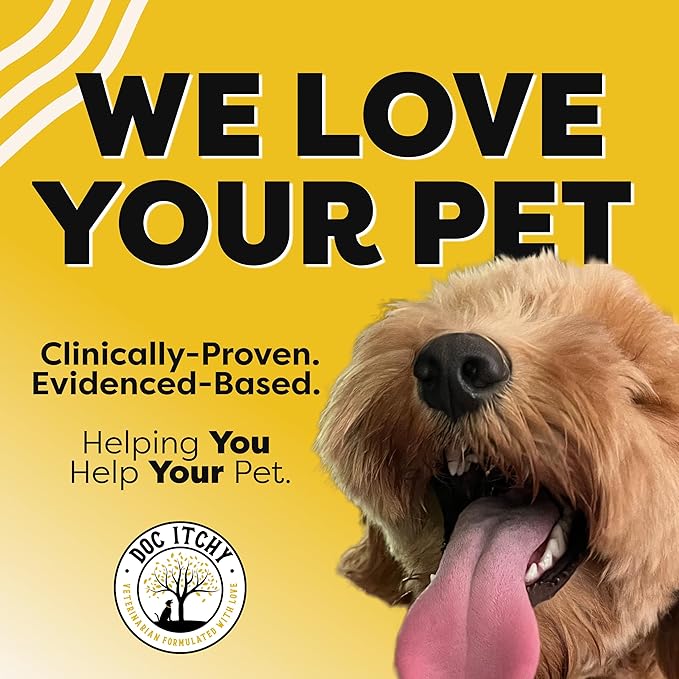 Doc Itchy Rejuvenating Hair-Grower Dog Pet Chews | 10mg Melatonin for Dogs | Hair Growth Booster | Senior Dog Energizer | Calming | Medical-Strength | Food Allergy Safe | Vegan | 90 Count-PawvioPets