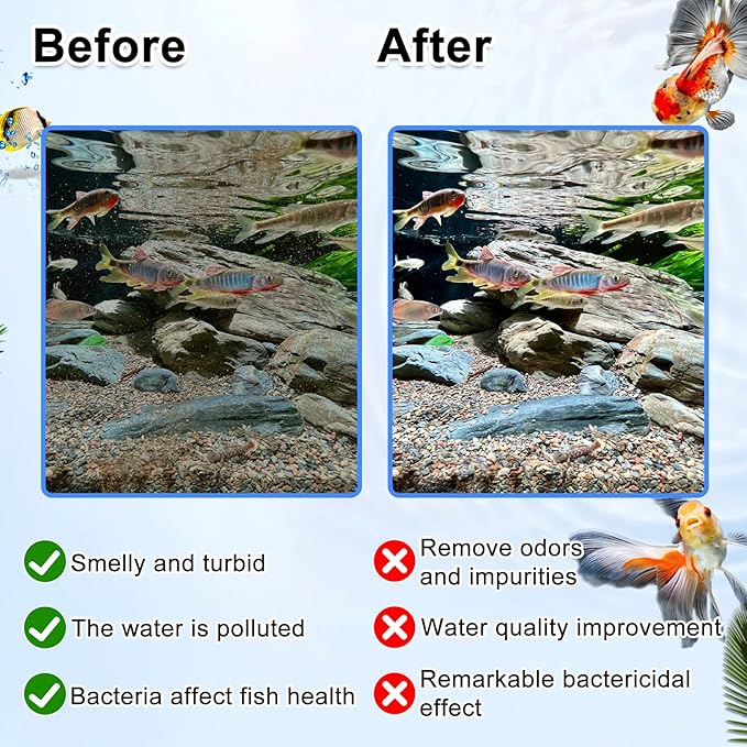 5 Pack Large Replace Filter Cartridge for Whisper EX Filter, Fish Tank Carbon Filter Cartridges for Aquarium, Compatible with Whisper EX30/EX45/EX70 Filters-PawvioPets