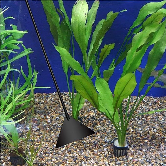 Aquarium Scissor Tweezers Spatula Tool - 4 in 1 Stainless Steel Aquatic Plants Aquascaping Tools Set for Fish Starter Kits & Aquariums Tank(Black)-PawvioPets