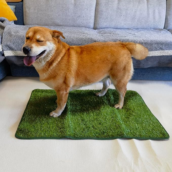 Artificial Grass Turf Pad for Dog Potty Training 22 x34 in (Replacement Grass)-PawvioPets