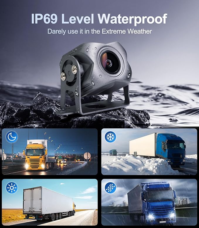 6-Channel Dash Cam 1080P Backup Camera System with 10.33 Inch Touch Parking Monitor,DVR Recording Back Up Camera for RV/Truck/Trailer/Van/SUV/Cars,Wireless Carplay/Android Auto/WiFi/Bluetooth/FM Radio-PawvioPets