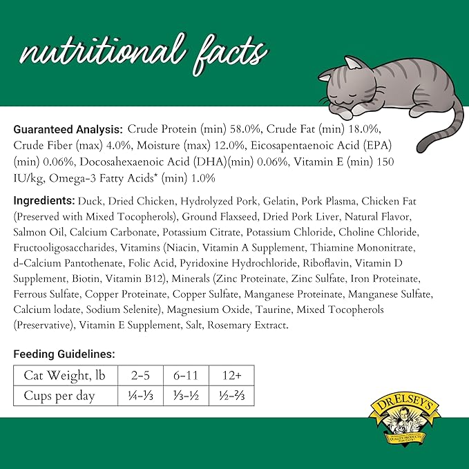 Dr. Elsey's cleanprotein Duck Cat Kibble 2lb.-PawvioPets