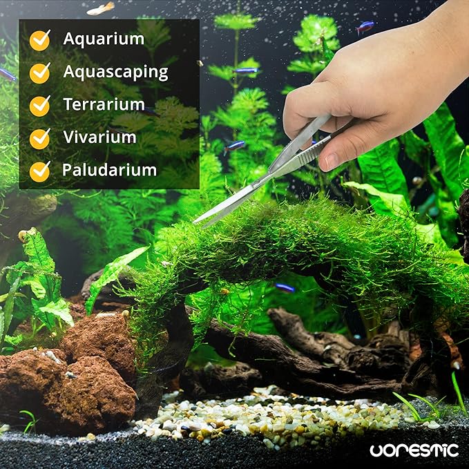 Aquarium Spring Scissors, 6.3 Inch Aquarium Scissors Spring, Aquascaping Spring Scissors, Terrarium and Aquarium Scissors, Aquarium Scissors for Plants-PawvioPets