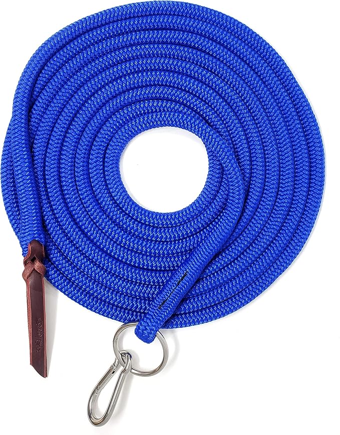 22' Long Line with SS O Ring and Carabiner (Ultra Marine)-PawvioPets
