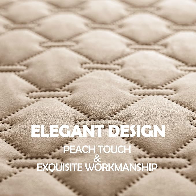 gogobunny 100% Double Sided Waterproof Dog Blanket Soft Pet Bed Cover Reversible Protect Furniture Couch Sofa Car for Puppy Cat Kids (Dark Beige/Light Beige, 30x80 Inch (Pack of 1))-PawvioPets