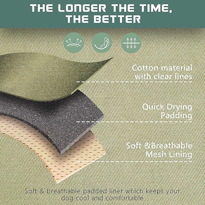 BUMBIN Tactical Dog Harness for Small Dogs No Pull, Famous TIK Tok No Pull Puppy Harness, Fit Smart Reflective Pet Walking Harness for Training, Adjustable Dog Vest Harness with Handle Green XS-PawvioPets