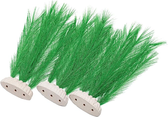 BEGONDIS 3Pcs Aquarium Decorations Fish Tank Artificial Green Water Plants Made of Silk Fabrics Plastic-PawvioPets